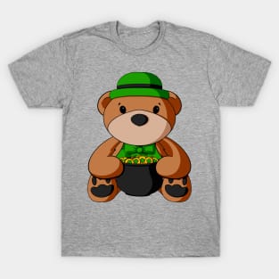 St. Patrick's Day Pot o' Gold Teddy Bear T-Shirt